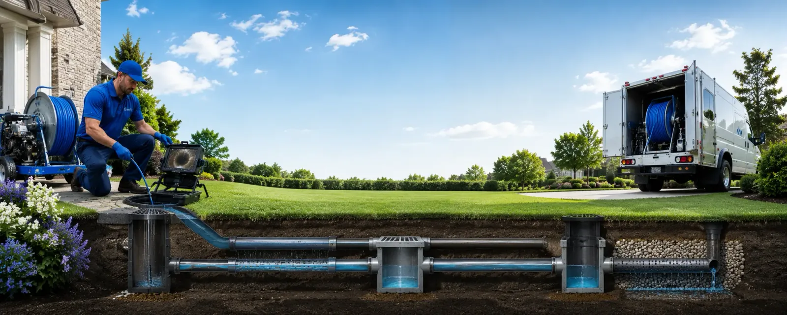Outdoor drain cleaning information for Delancey, NY